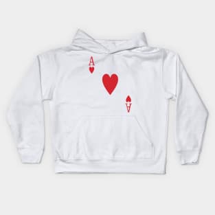 Ace Of Hearts Kids Hoodie